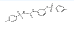 3-({[(4-methylphenyl)sulfonyl]carbamoyl}amino)phenyl 4-methylbenzenesulfonate（PF201）